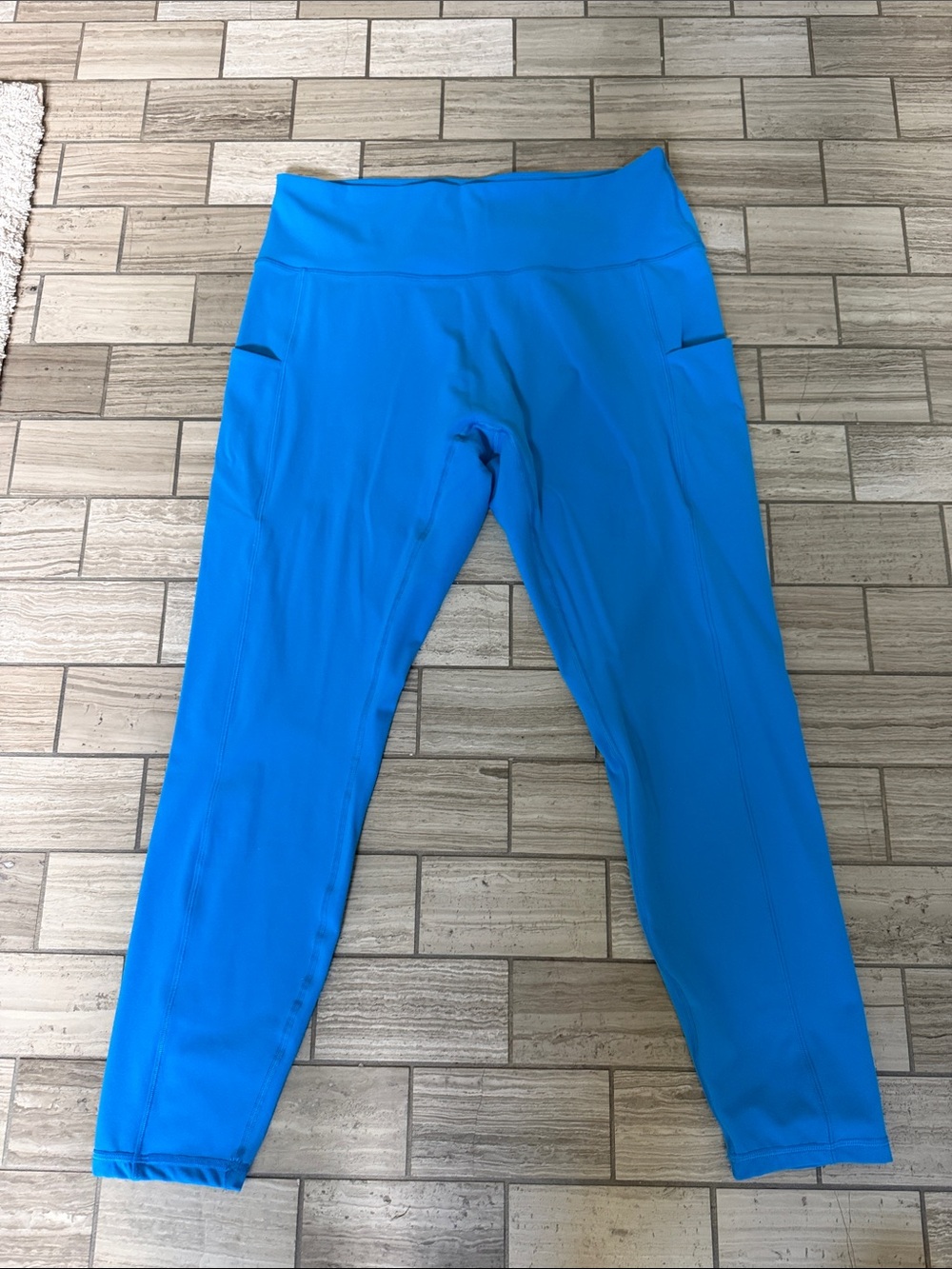 IUGA tummy control High-Rise Pocket Leggings in Vibrant Blue XXL